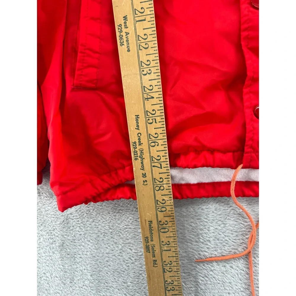 VTG Coachman by Windbreaker Jacket Mens Medium Georgia Bulldogs Red Button Snap